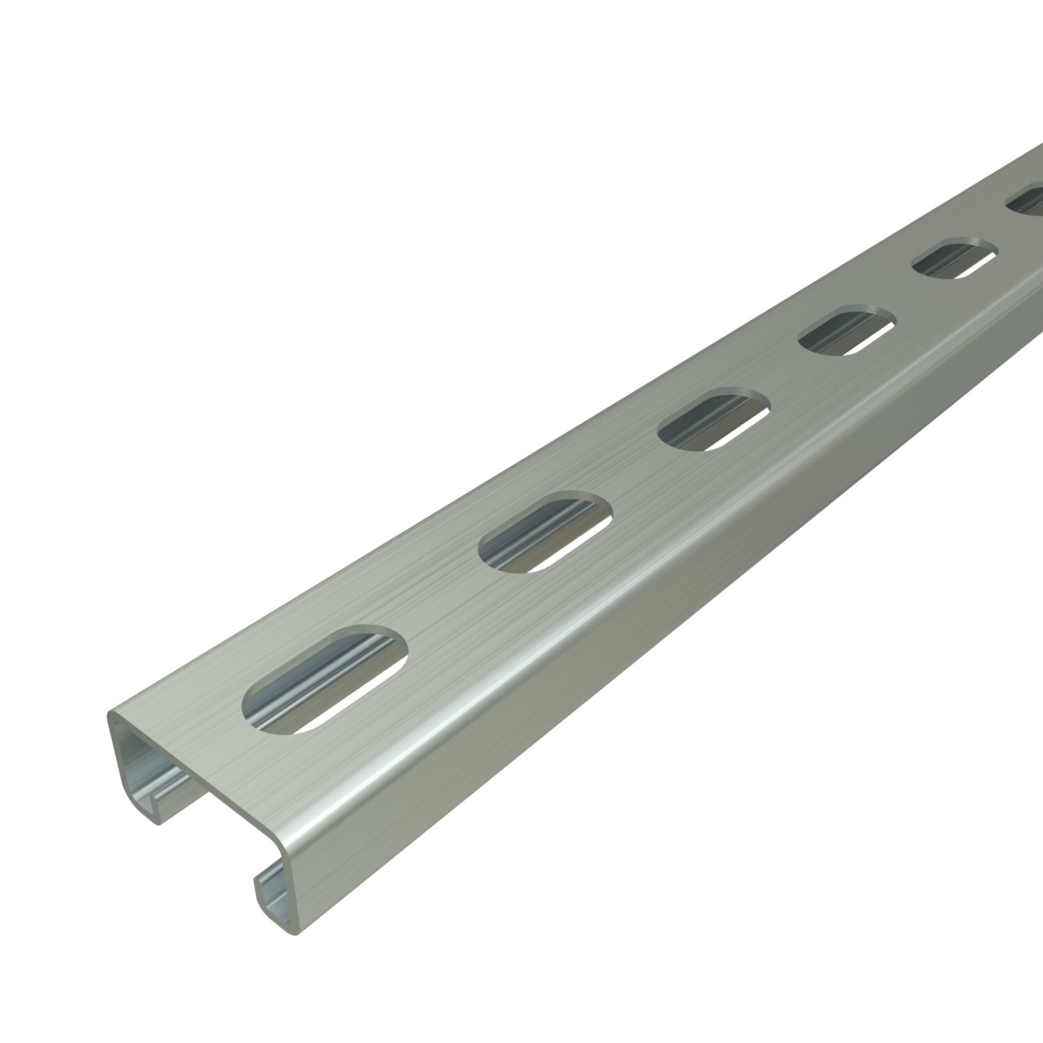 P4100T-10HG P4100 Slotted Channel, 10 ft L 1-5/8 in W 13/16 in D 14 ga THK, Low Carbon Steel, Hot Dipped Galvanized, Domestic
