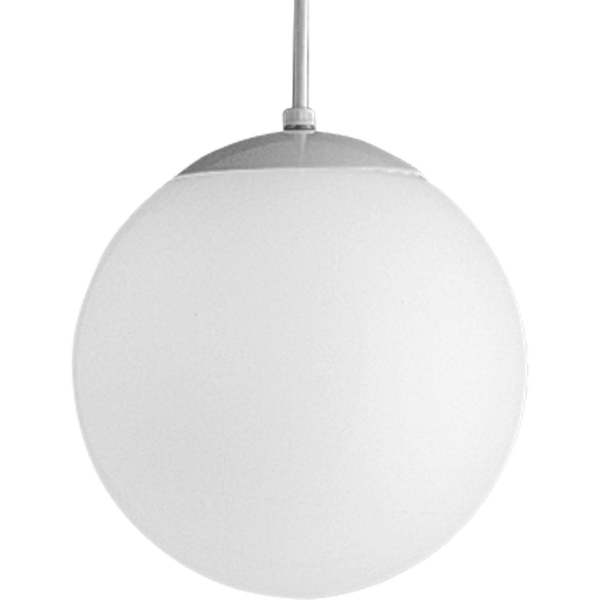 P4402-29 Opal Globes Pendant Light, (1) A19 Lamp, 120 V AC, Satin White Housing