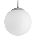 Opal Globes 1-100W MED PENDANT WH