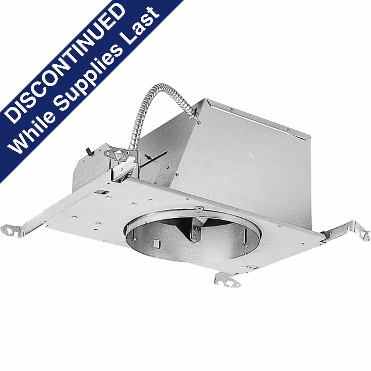 P45-AT Airtight Recessed Housing, Incandescent Lamp, IC Insulation, 120 VAC, 8-3/4 in Ceiling Opening, Aluminum Housing