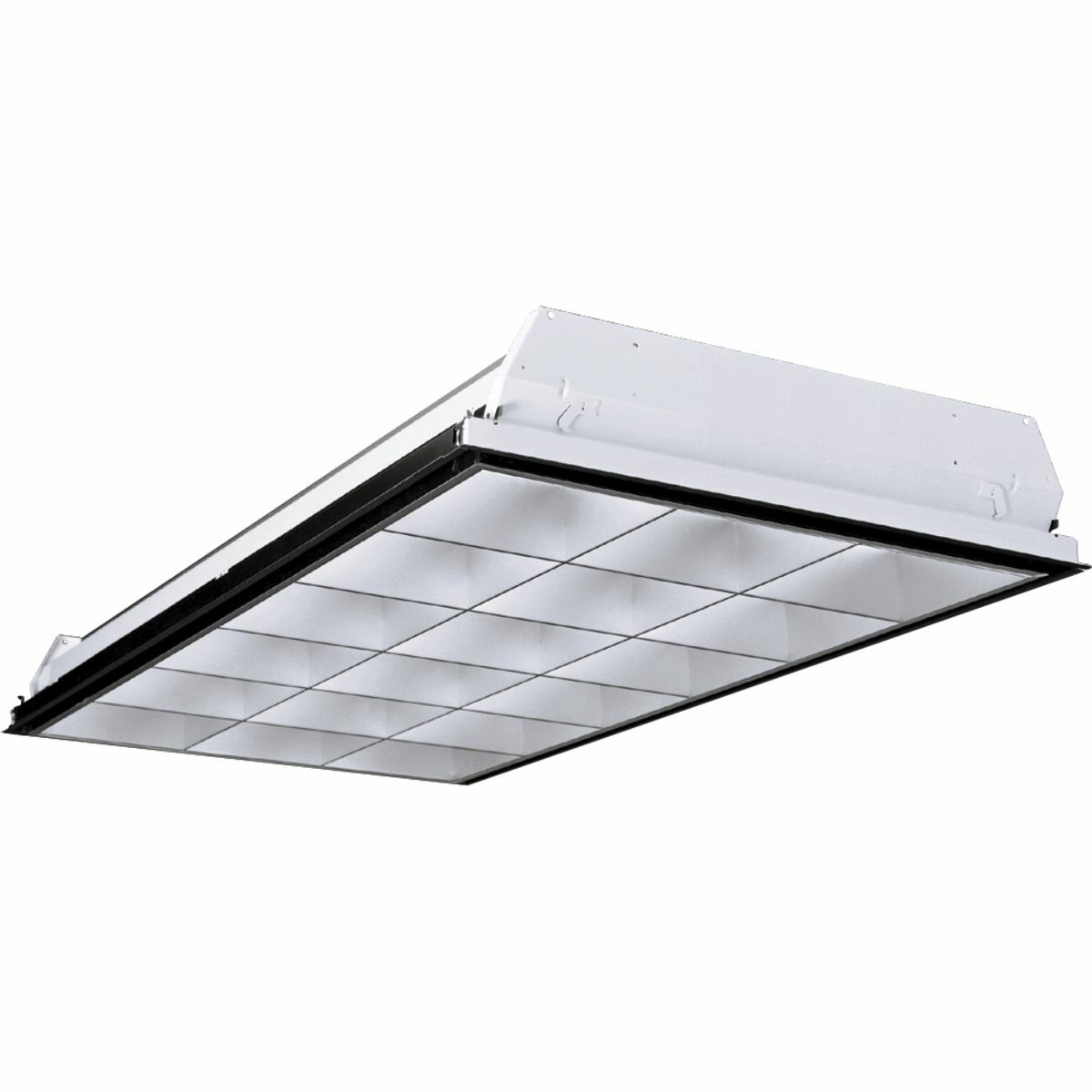 P4D24-332G-MA36-S-3EU Parabolic Troffer, (3) T8 Lamp, 120 to 277 V AC, Steel Housing
