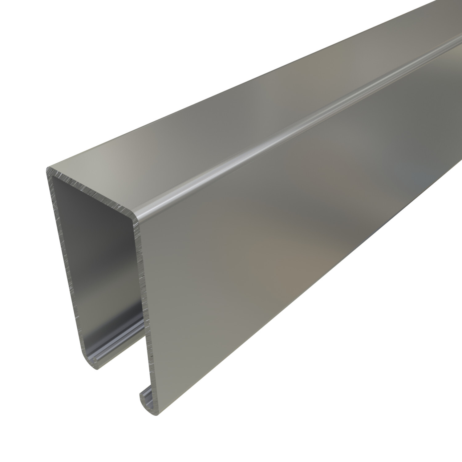 P5000-20PG Solid Strut Channel, 20 ft x 1-5/8 inch x 3-1/4 inch, Pre-galvanized Steel, 12 Gauge