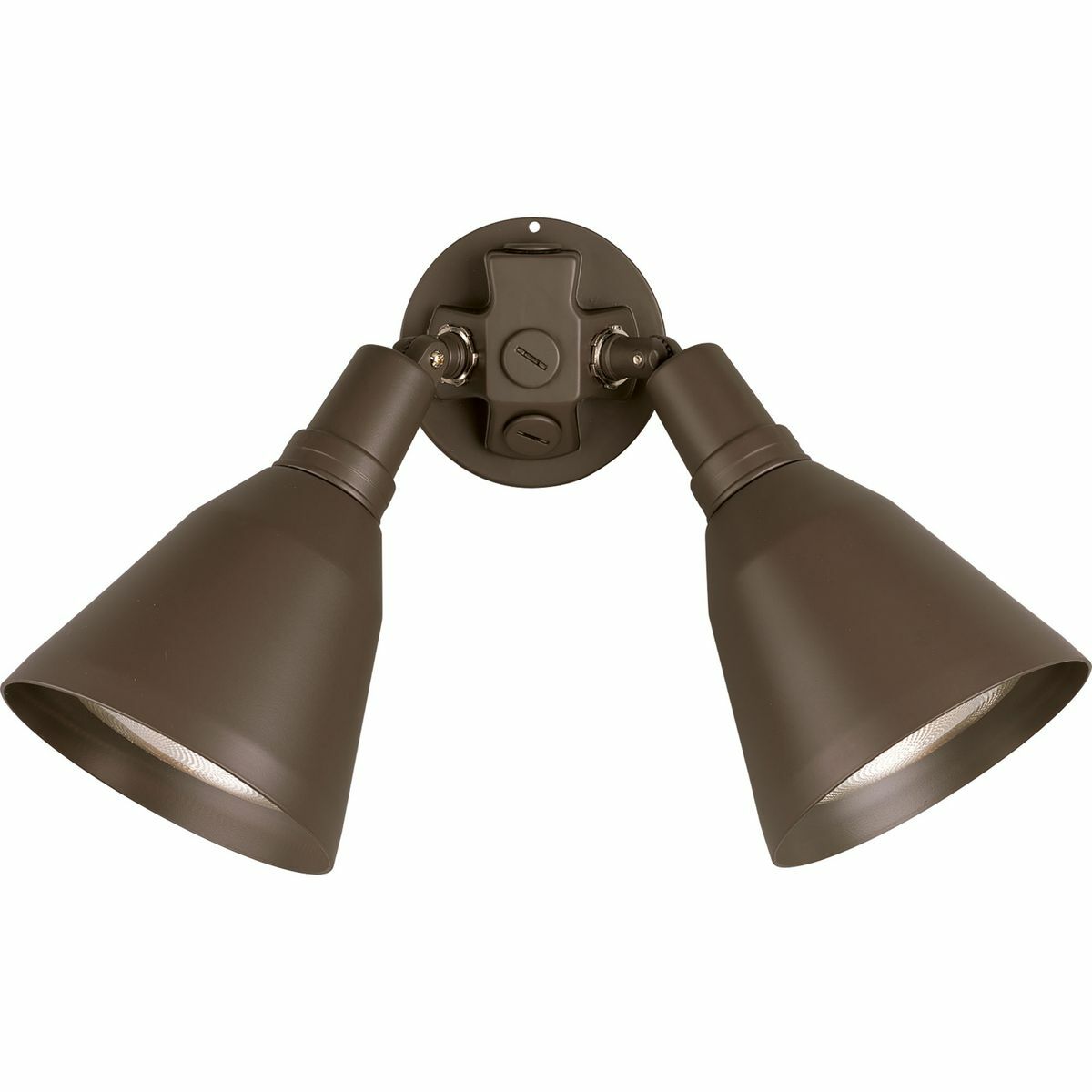 P5203-20 2-Head Landscape Utilitarian Commodity Floodlight Fixture, (2) Halogen Lamp, 120 V AC, Antique Bronze Housing