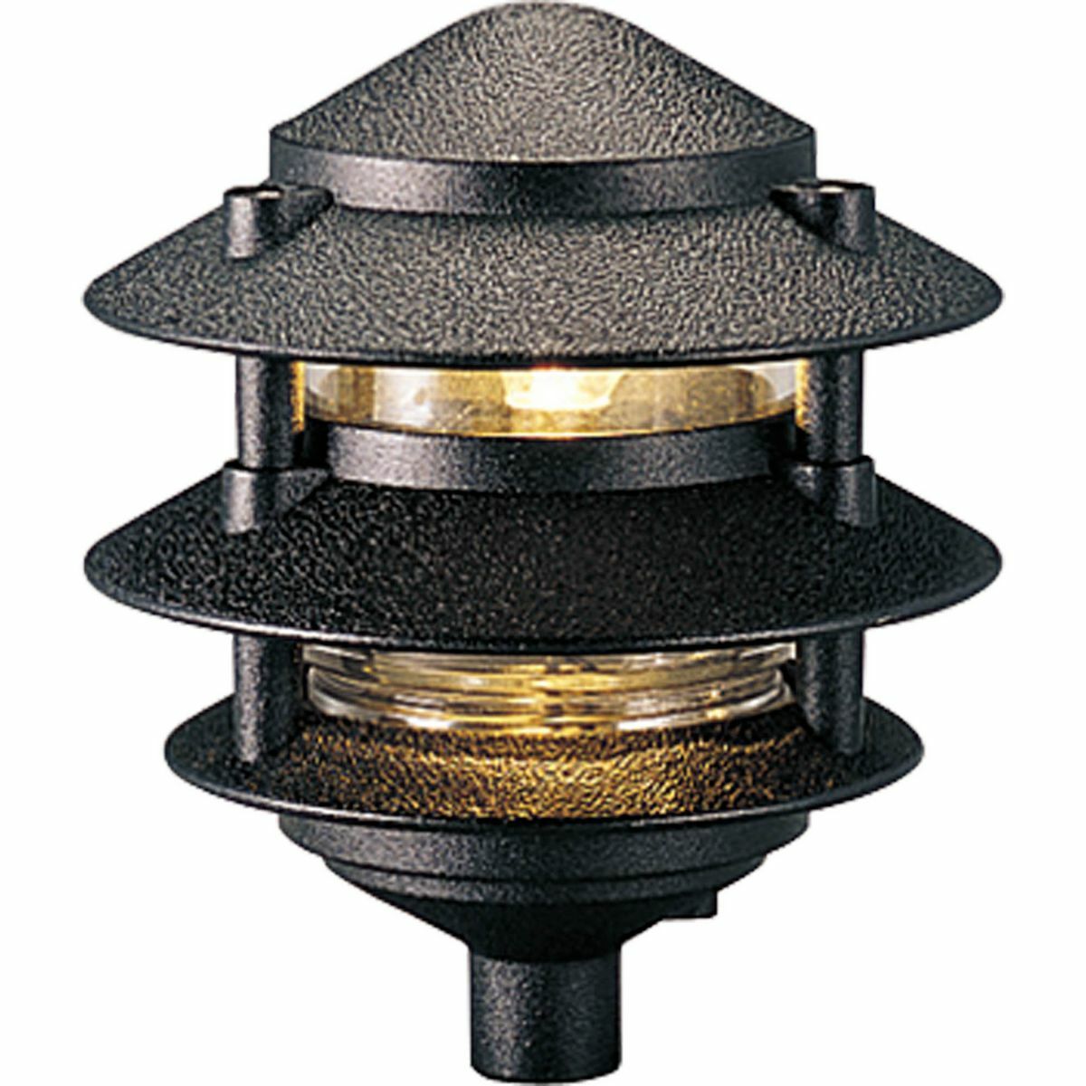 P5204-31 Coastal/Commodity/Traditional/Utilitarian Landscape Path Light, (1) LED Lamp, 120 V AC, Black Painted Housing