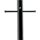 7FT ALUM POST W/PC W/GCO Black