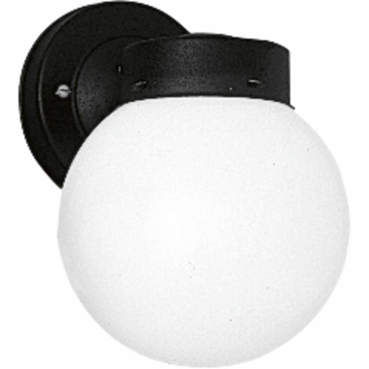 P5604-31 Casual/Traditional/Transitional Outdoor Wall Fixture, (1) A19 Lamp, 120 V AC, Black Powder Coated/Painted Housing