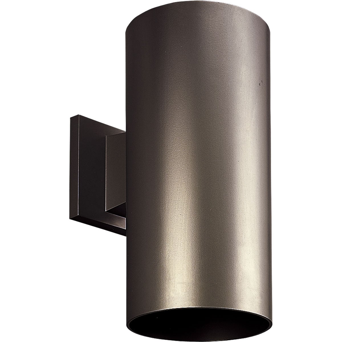 P5641-20 Contemporary/Modern/Transitional Cylinder Outdoor Wall Fixture, (1) PAR38 Lamp, 120 V AC, Bronze/Powder Coated/Painted Housing