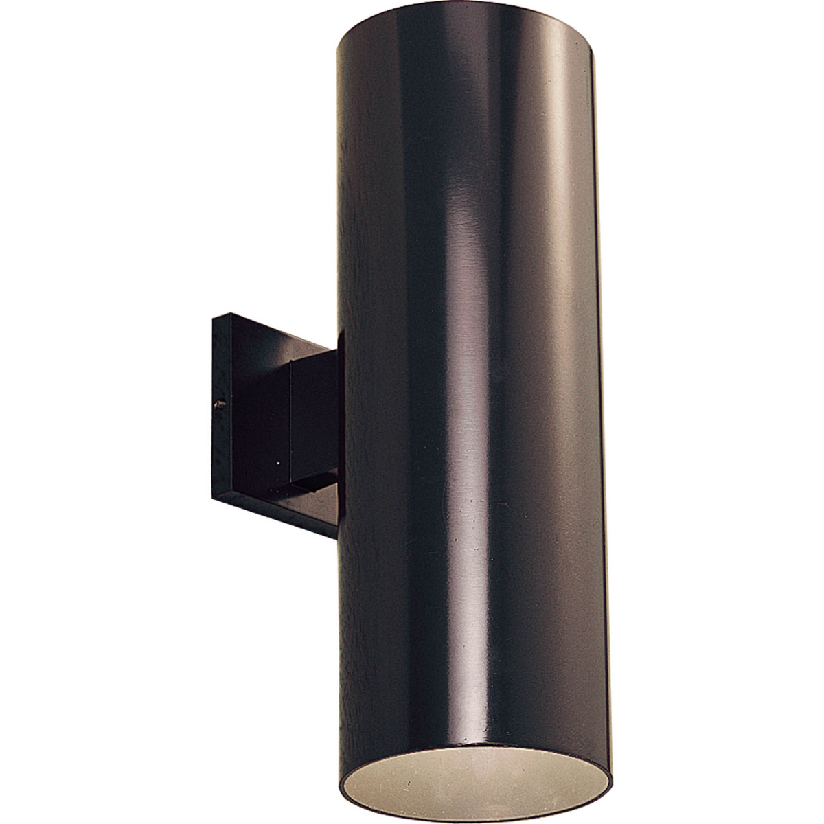 P5642-20 Contemporary/Modern/Transitional Cylinder Outdoor Wall Fixture, (2) PAR38 Lamp, 120 V AC, Bronze/Powder Coated/Painted Housing