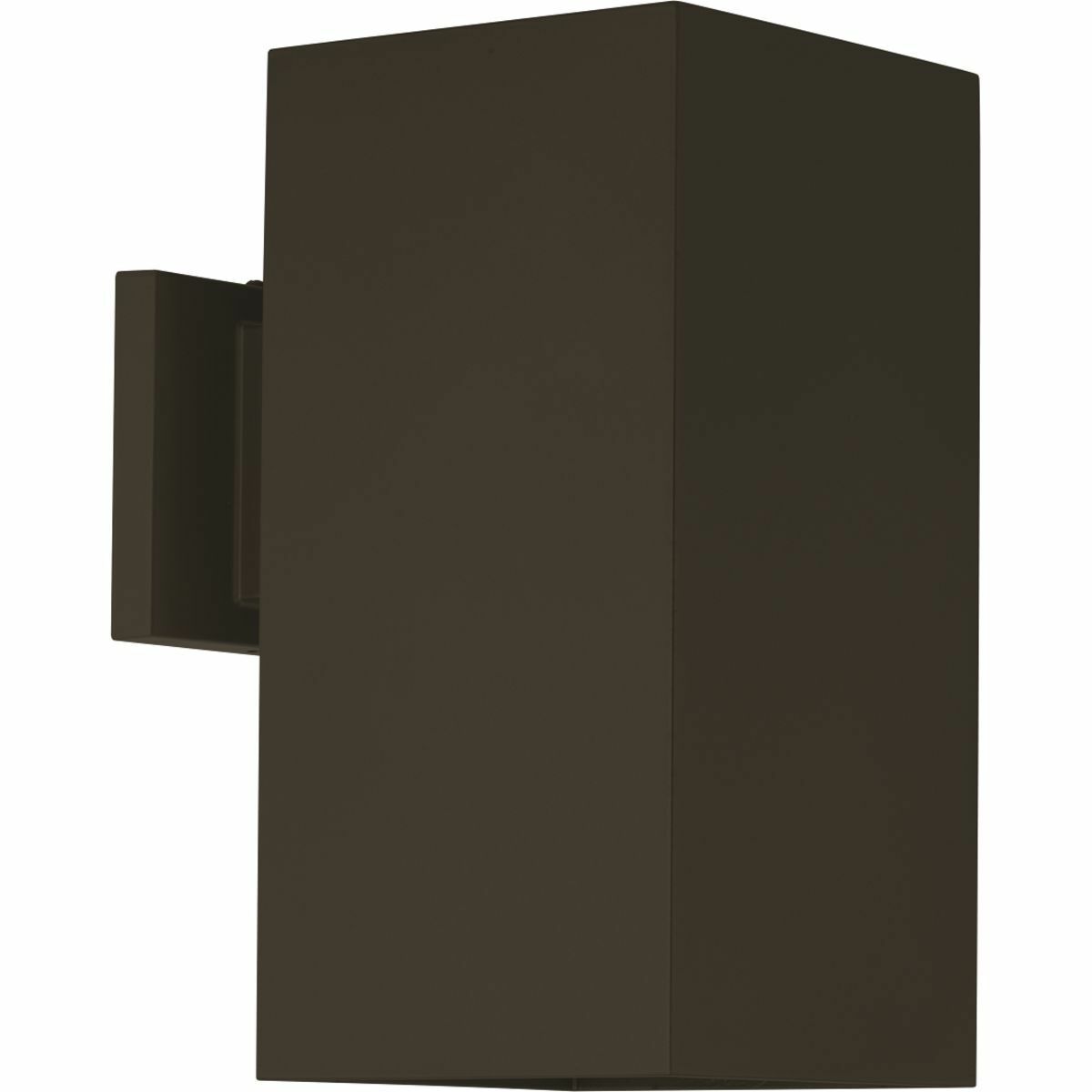 P5643-20 Contemporary/Modern/Transitional Square Outdoor Wall Fixture, (1) PAR38 Lamp, 120 V AC, Antique Bronze/Painted Housing