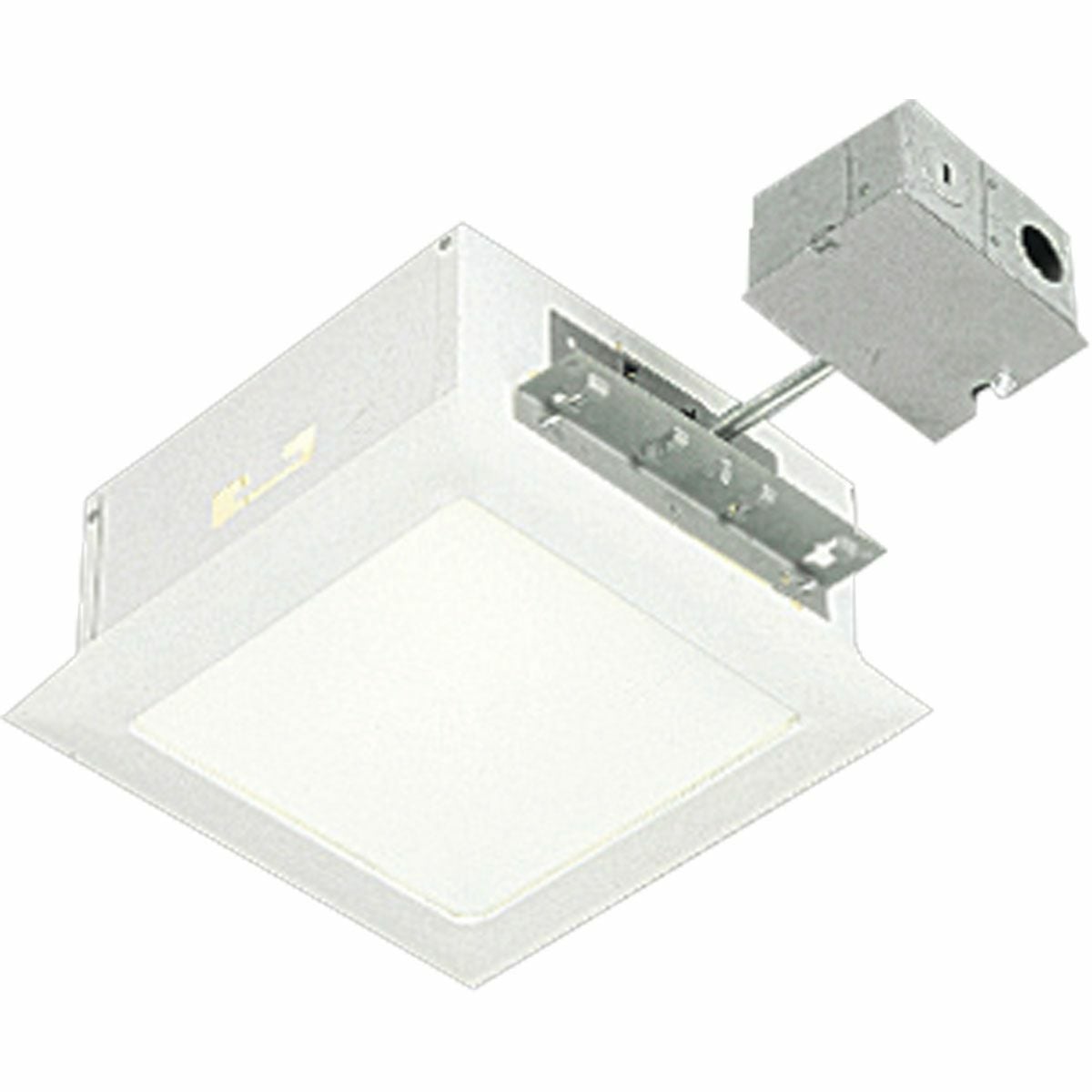 P6414-30TG Complete Recessed Housing, A19 Lamp, 120 V AC, 8-1/8 in Ceiling Opening, Galvanized Steel Housing