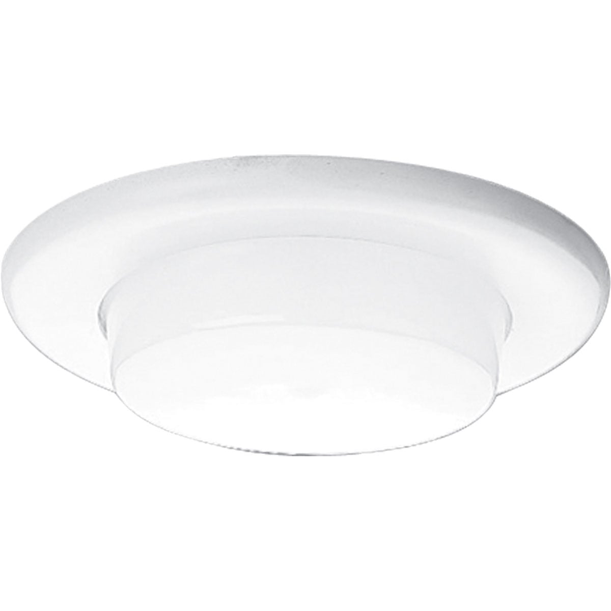 P8009-60 Recessed Trim, 5-1/8 in ID x 7-3/4 in OD, Incandescent Lamp, For Use With Recessed Shower Lighting, IC and Non-IC Housing, Plastic