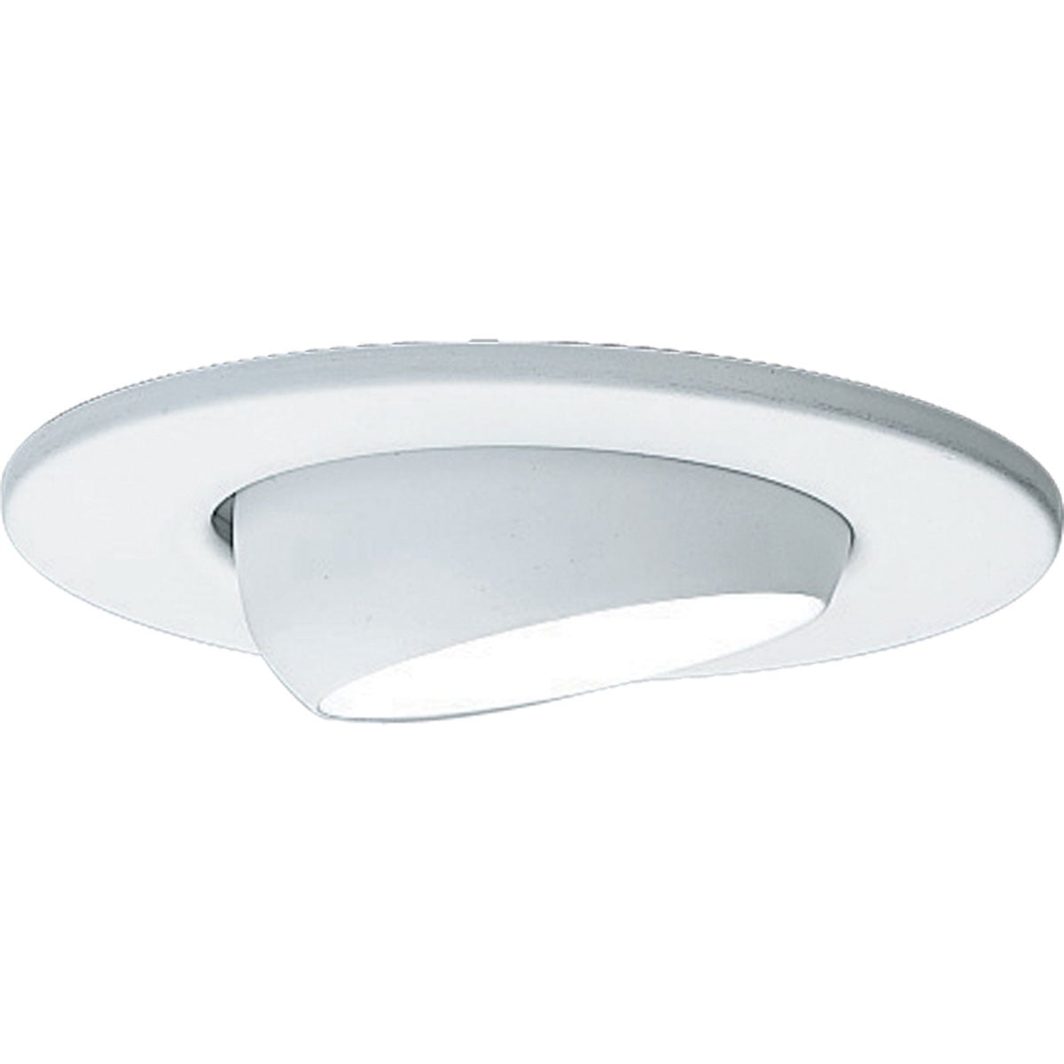 P8046-28 Eyeball Trim, 2-11/16 in ID x 5 in OD, Incandescent Lamp, For Use With P831-AT, P830-TG, P832-TG, IC/Non-IC Housing, Steel