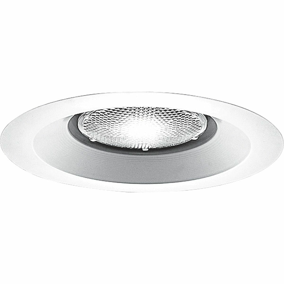 P8073-28 Recessed Trim, 4-3/8 in ID x 7-3/4 in OD, Incandescent Lamp, For Use With IC and Non-IC Shallow Housing, Aluminum