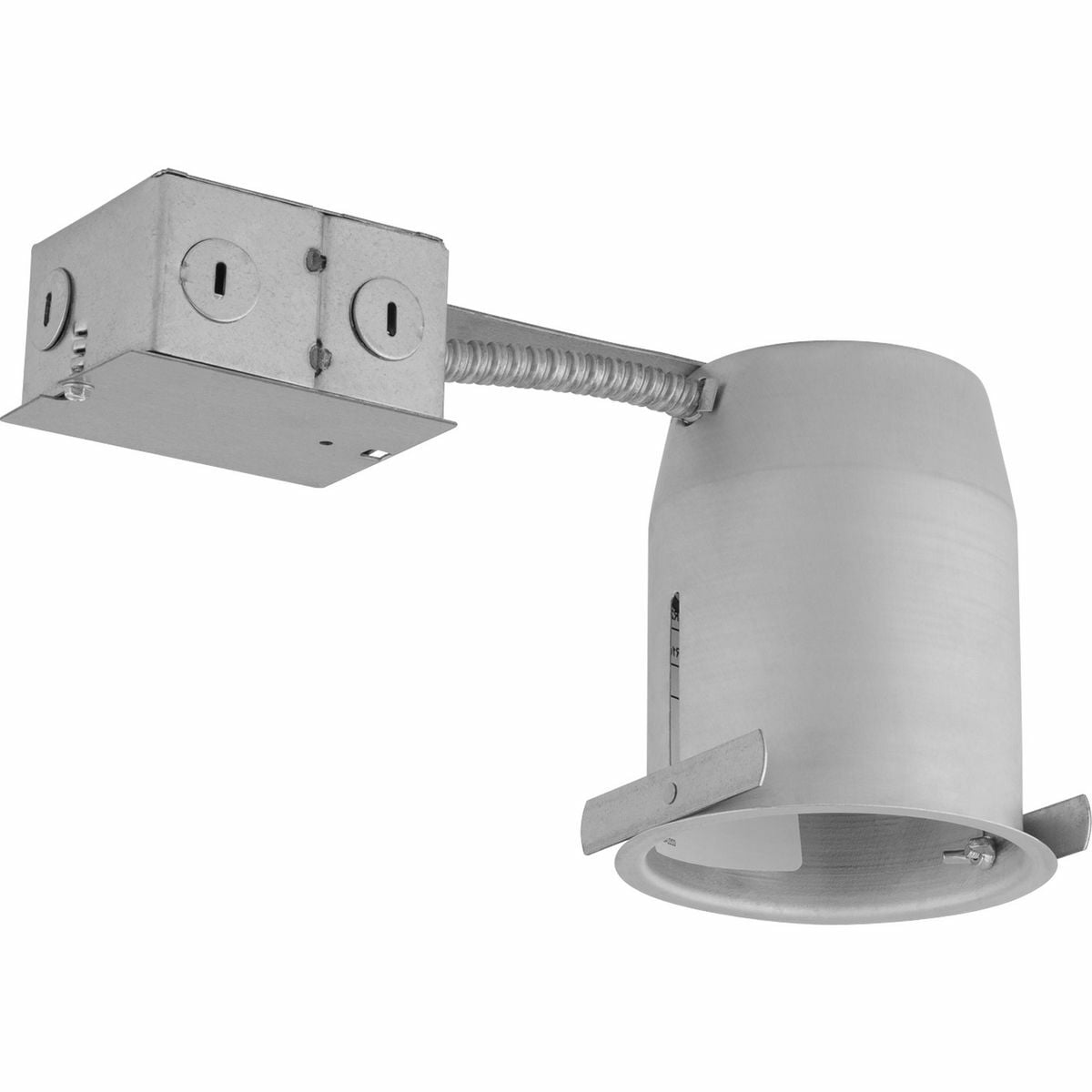 P832-TG Remodeler Housing, Incandescent Lamp, Non-IC Insulation, 120 V AC, 4-1/4 in Ceiling Opening, Galvanized Steel Housing