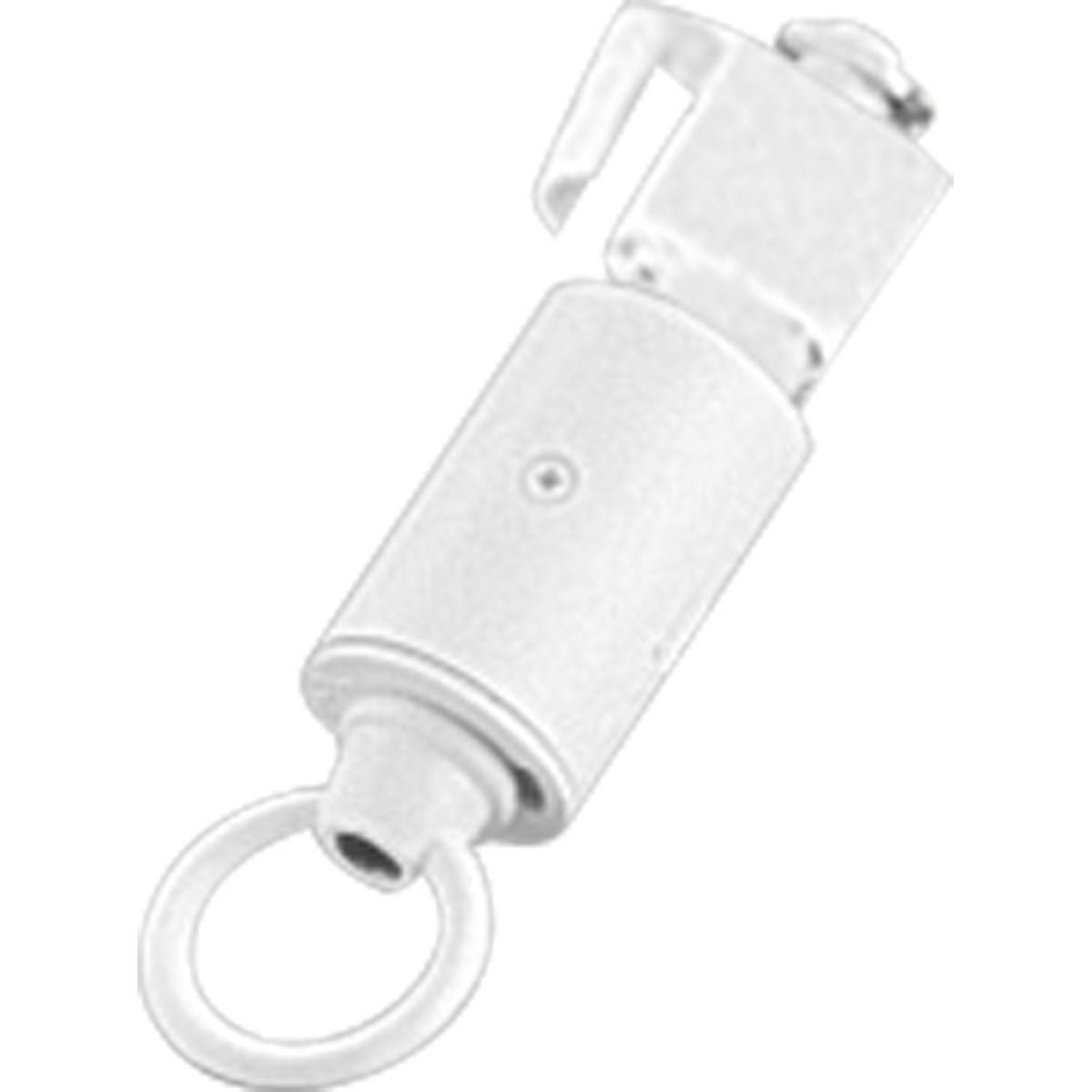 P8727-28 1-Circuit Commodity Utilitarian Fixture Adapter, For Use With AlphaTrak Lighting System, 120 V AC Voltage, On Track Mount, White