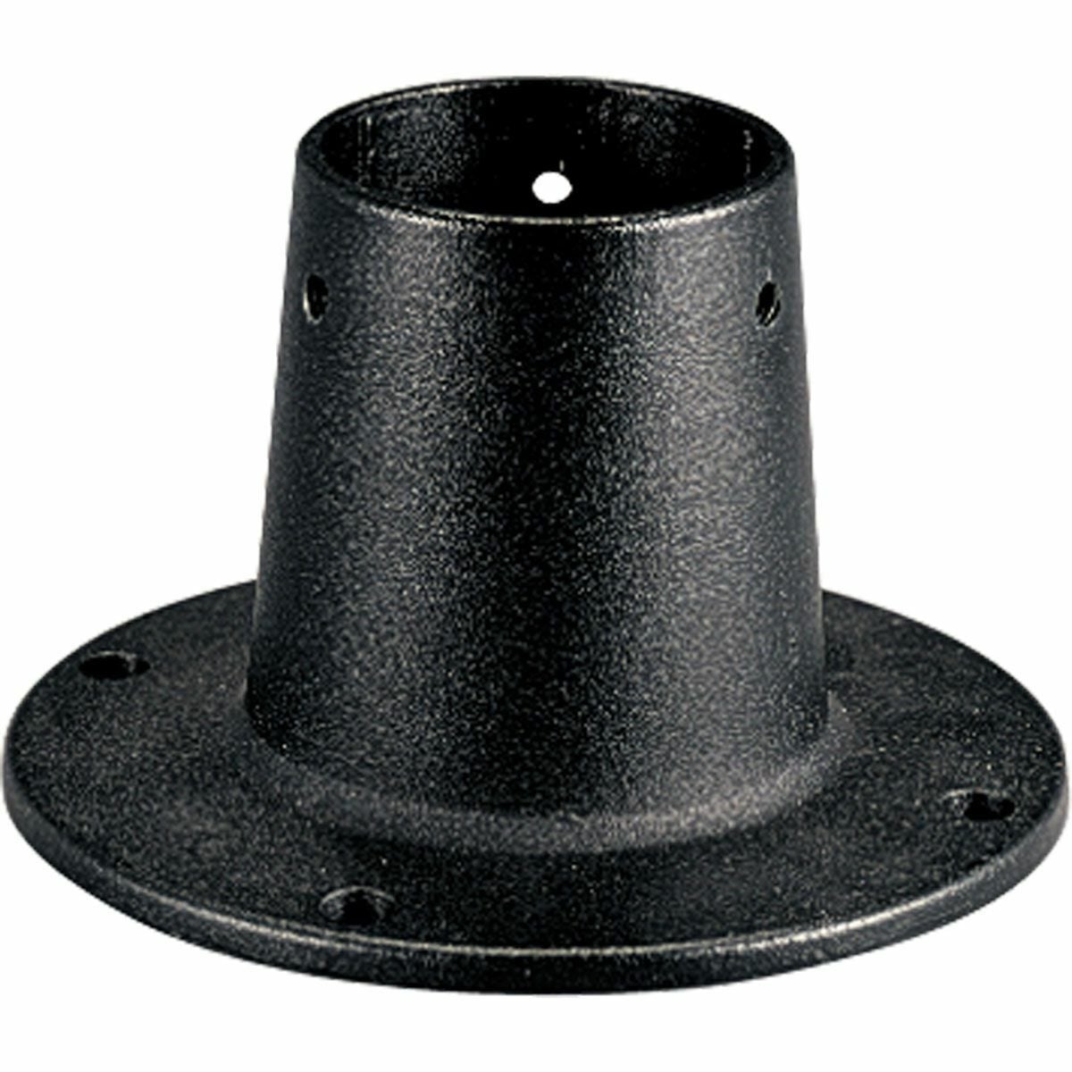 P8748-31 Post Lantern Adapter, For Use With Hazlux 120 V AC 2 in and 3 in Fixtures, Cast Aluminum, Black