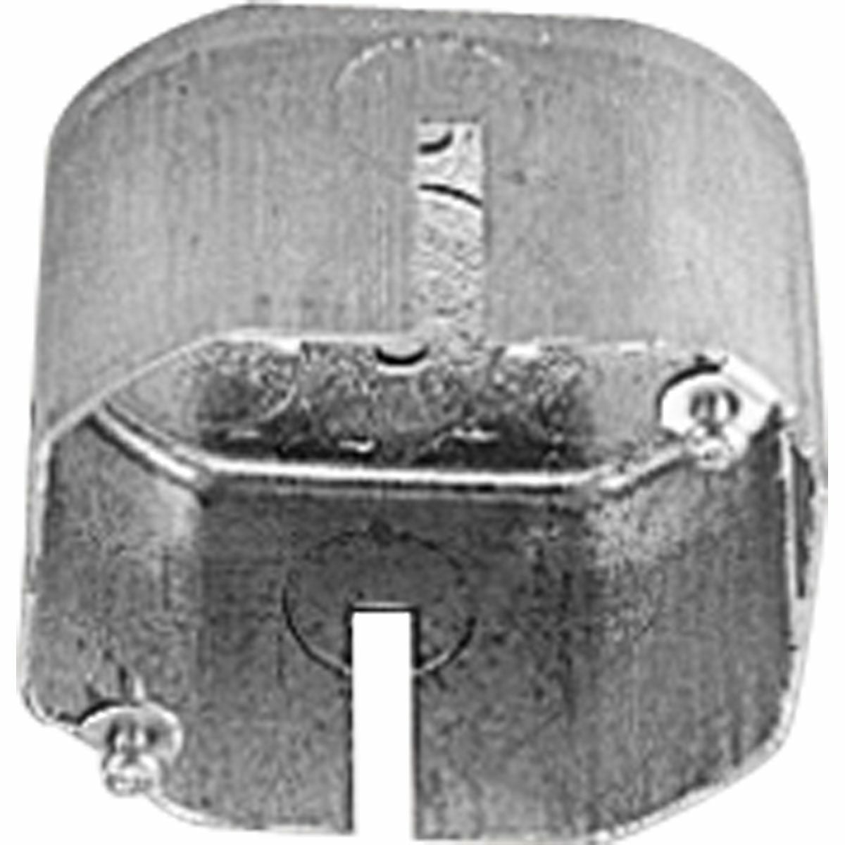 P8770-01 Alpha Trak Commodity/Utilitarian Slotted Outlet Box With Flush Canopy, For Use With P8760 and P9109 T-Bar End Feed, 120 V AC Voltage, T-Bar Ceiling Mount, Steel
