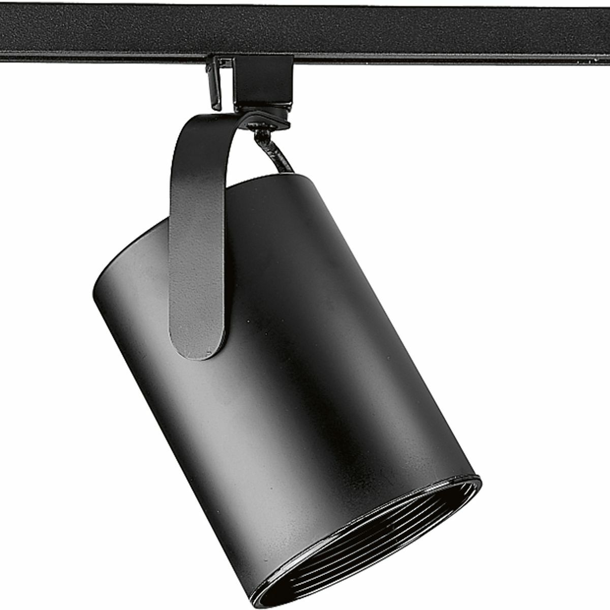P9206-31 Alpha Trak Contemporary/Modern/Transitional Track Head With Black Baffle, Incandescent Lamp, 120 V AC, Flat Back Head