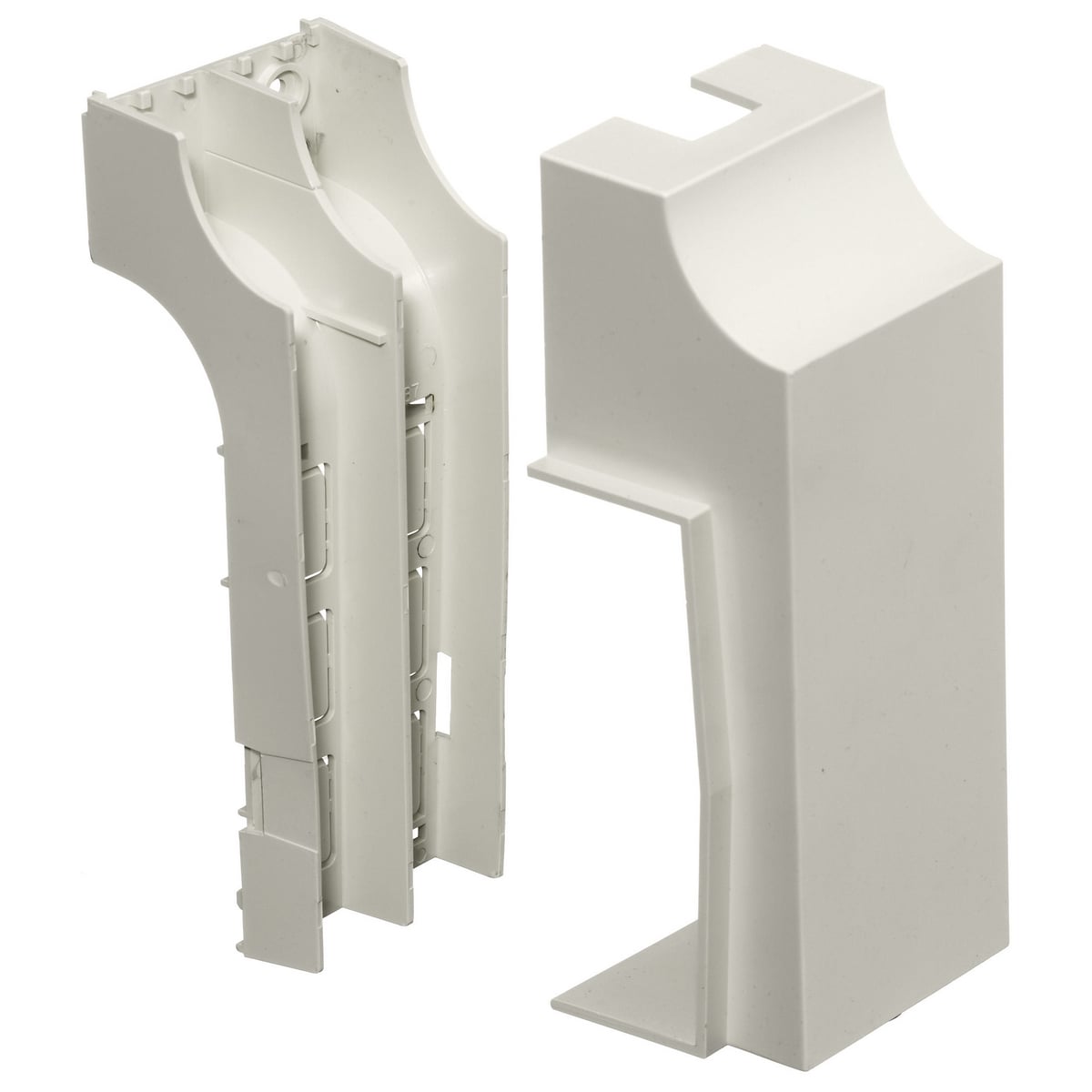 PB3TRBC Extruded Non-Metallic Standard Transition Fitting, For Use With BaseTrak PB2, PW2, PL1, PP1 Series Non-Metallic Raceway, 3.22 in L x 7.28 in W x 2.42 in H, Office White