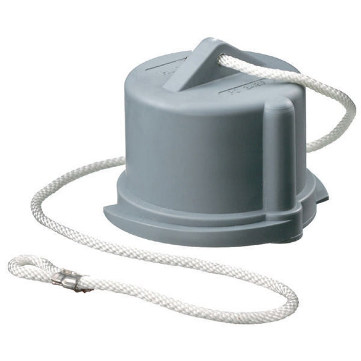 PC100 PC Series Heavy Duty Industrial Grade Male Non-Metallic Standard Watertight Cord Mount Pressure Screw Terminal Replacement Closure Cap, 3.86 in Dia x 3.12 in H, Composite, Gray