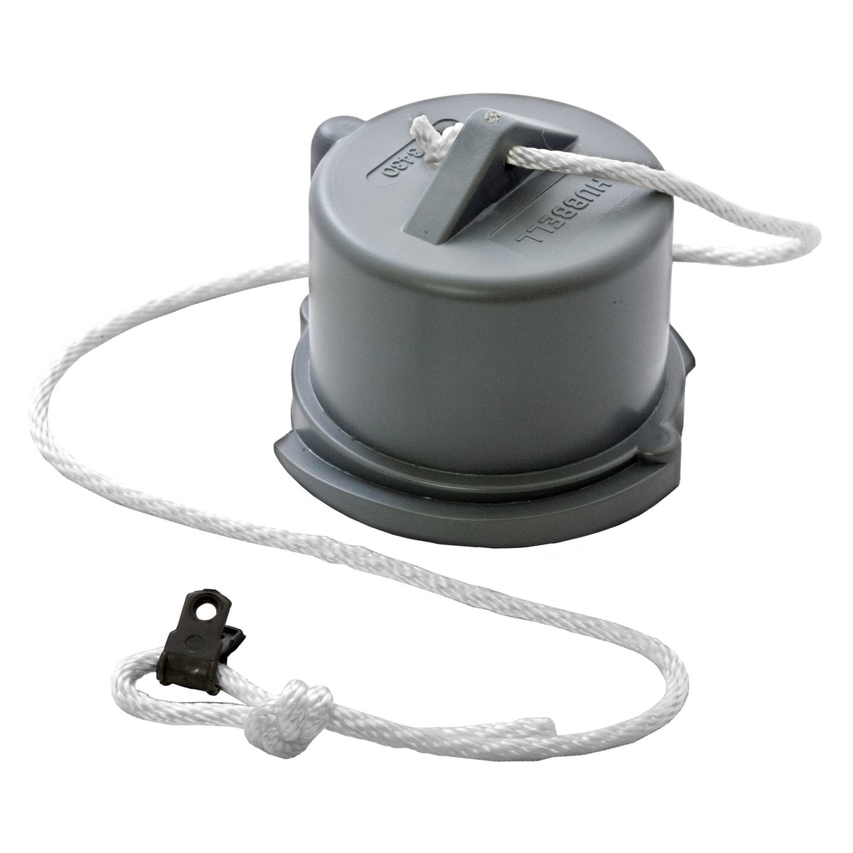 PC420 Heavy Duty Industrial Grade Male Non-Metallic Standard Watertight Cord Mount Pressure Screw Terminal Replacement Closure Cap, Composite, Gray