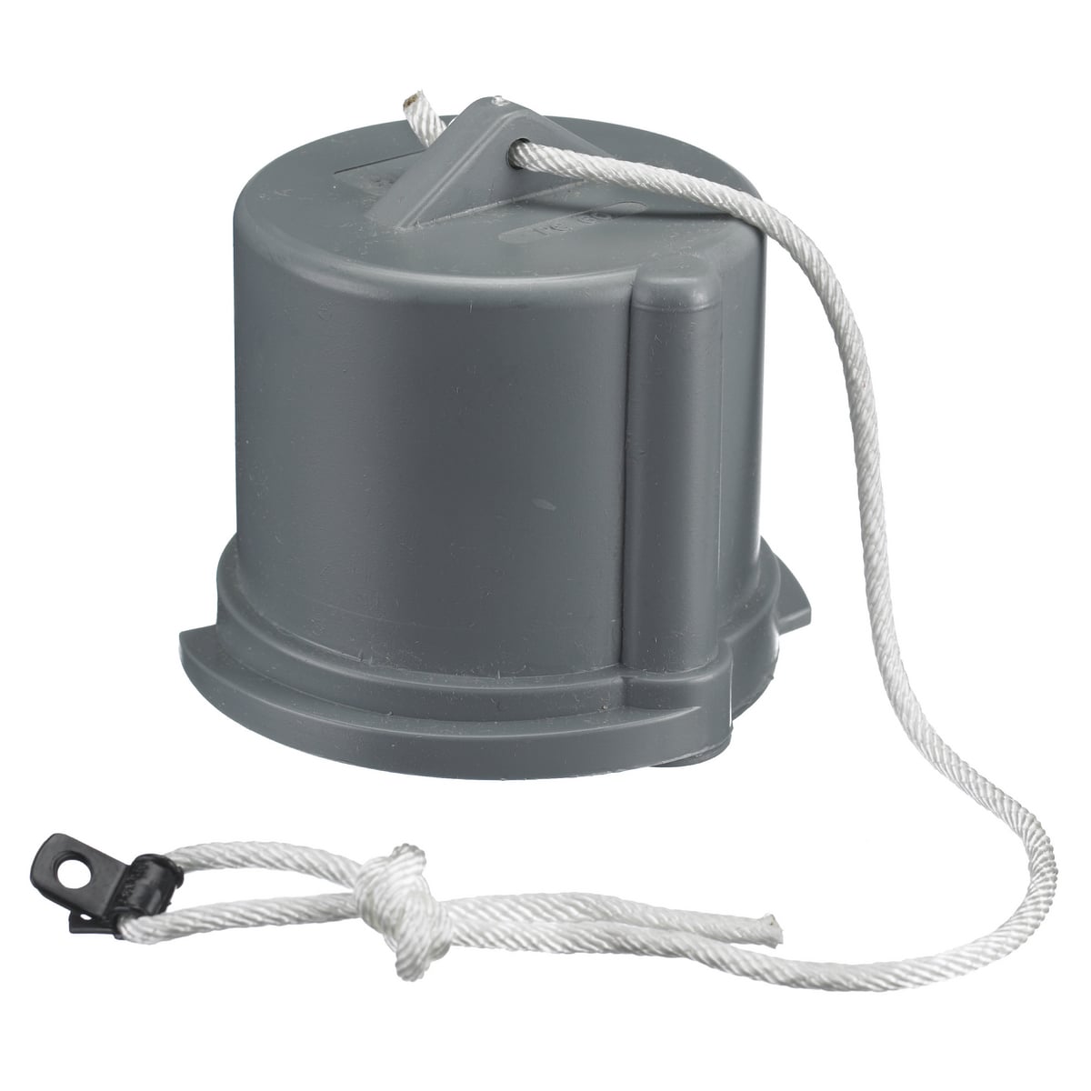 PC60 PC Series Heavy Duty Industrial Grade Male Non-Metallic Standard Watertight Cord Mount Pressure Screw Terminal Replacement Closure Cap, 3.33 in Dia x 2.84 in H, Composite, Gray