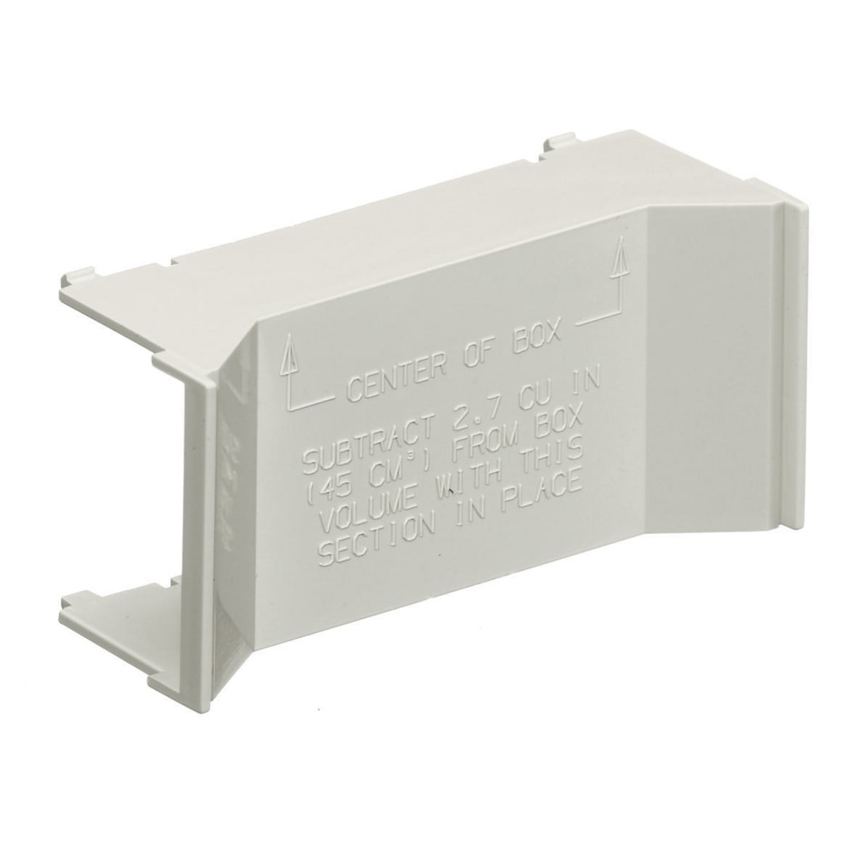 PDB1DIV 1-Gang Divider Extruded Non-Metallic Standard Device Box