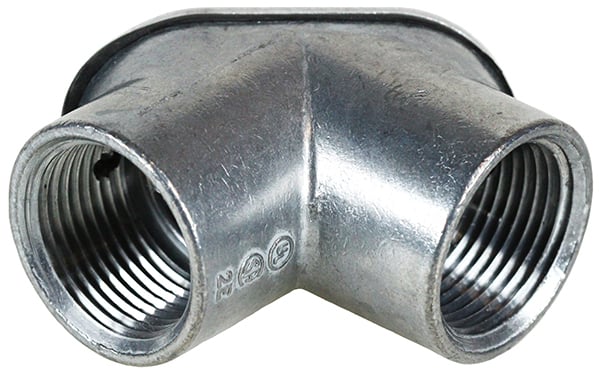 PE2 Threaded Pulling Elbow, 3/4 in Trade, 90 deg, Zinc Alloy