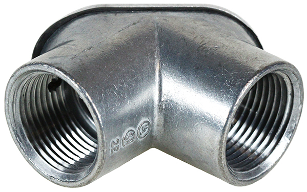 PE3 Female Threaded Pulling Elbow, 1 in Trade, 90 deg, Zinc Alloy