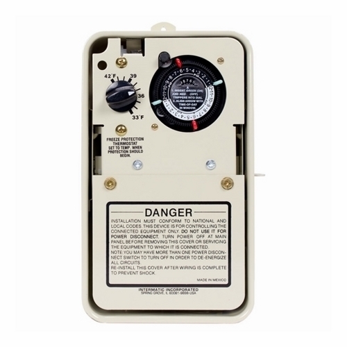 PF1102T 1-Circuit Freeze Protection Control With Rainproof Thermostat, 240 V AC, 3 hp, 3-5/8 in L x 5-1/4 in W