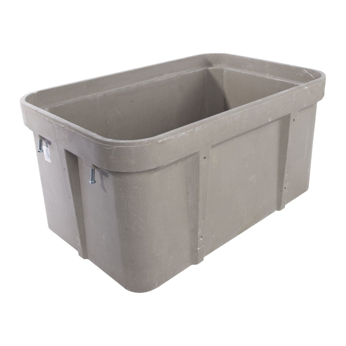 PG1324EA08 Type PG Stackable Extension With 8 in Open Bottom, 22500/33700 lb Capacity, Bottom Cable Entry, Below Ground Mounting, Polymer Concrete
