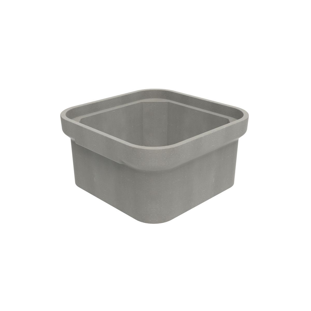 PG3636EA12 Type PG Stackable Extension With Open Bottom and Straight Walls, 22500/33750 lb Capacity, Bottom Cable Entry, Below Ground Mounting, Polymer Concrete