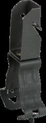 Hammer On Z Purlin Hanger and Closed Conduit Clip Assembly, Fits Z Purlin 13 to 16 Gauge, Conduit Clip Fits 1/2" and 3/4" Conduit, Spring Steel