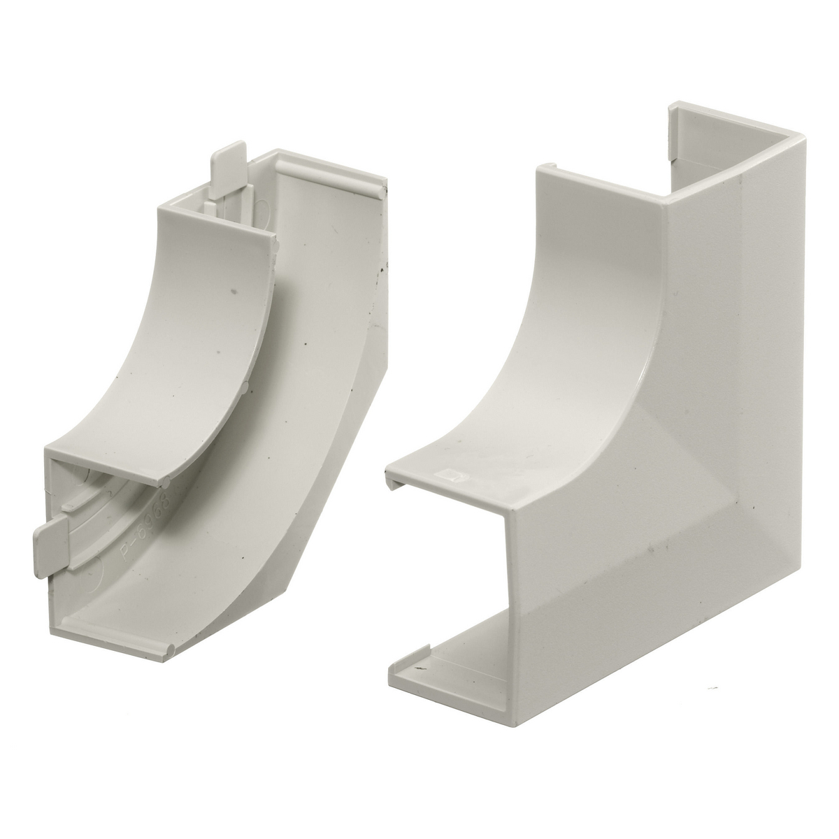 PL1FEBC Extruded Flat Latching Non-Metallic Standard Raceway Elbow, 1-1/4 in Bend Radius, 1.03 sq-in, PVC