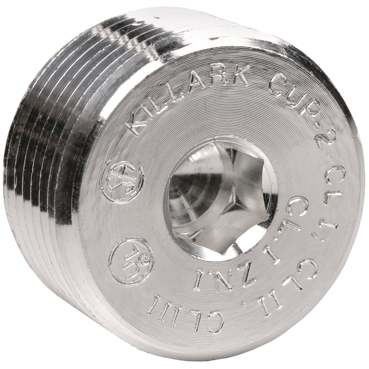PLUG3 Recessed Conduit Plug, 1 in, For Use With Rigid Conduit, Steel, Electro-Plated Zinc