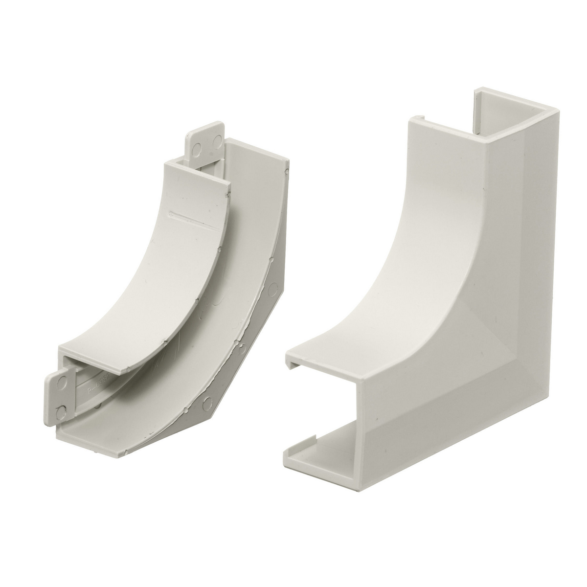 PP1FEBC Non-Metallic Standard Flat Elbow, 1-1/4 in Bend Radius, 0.29 sq-in, PVC