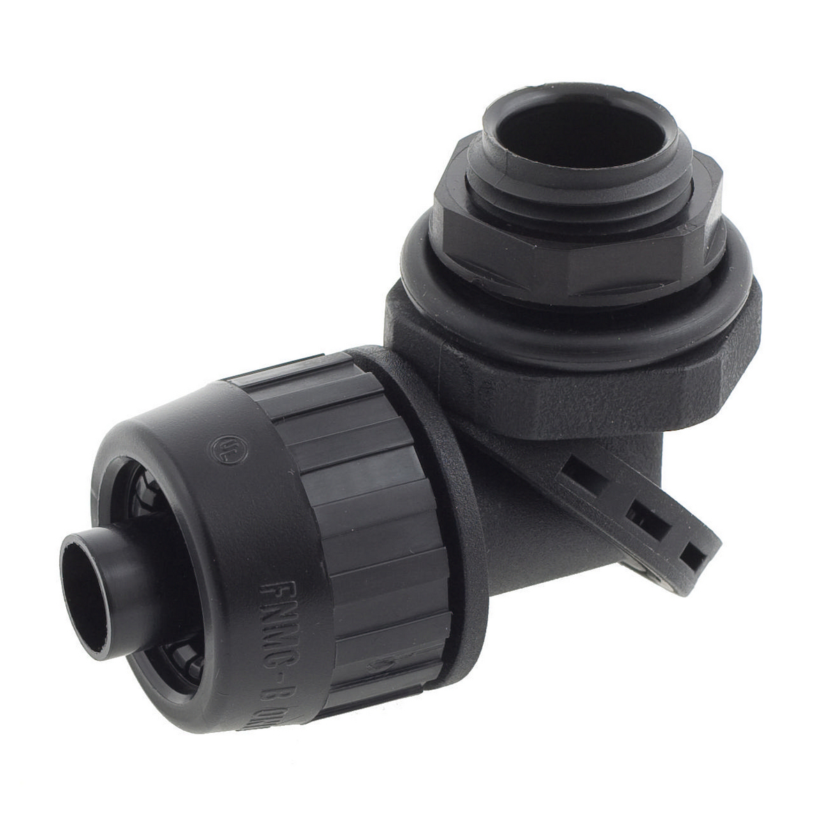 PS0509NBK Multi-Position Male Non-Metallic Standard Liquidtight Connector, 1/2 in Trade, Nylon, Smooth