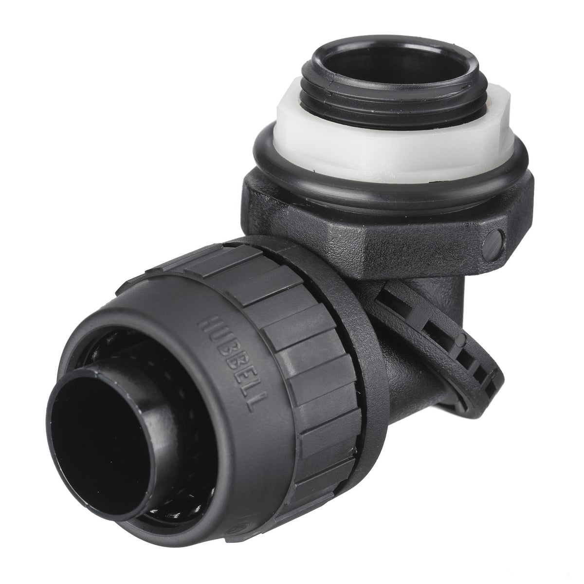 SwivelLok PS0759NBK Multi-Position Male Non-Metallic Standard Liquidtight Connector, 3/4 in Trade, Nylon, Smooth