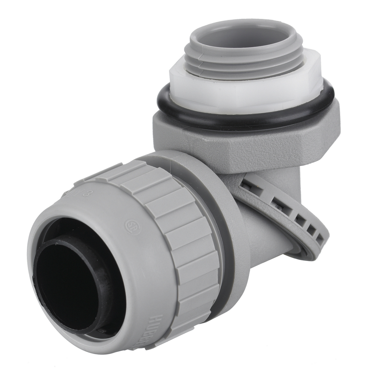 PS0759NGY Multi-Position Male Non-Metallic Standard Liquidtight Connector, 3/4 in Trade, Nylon, Smooth