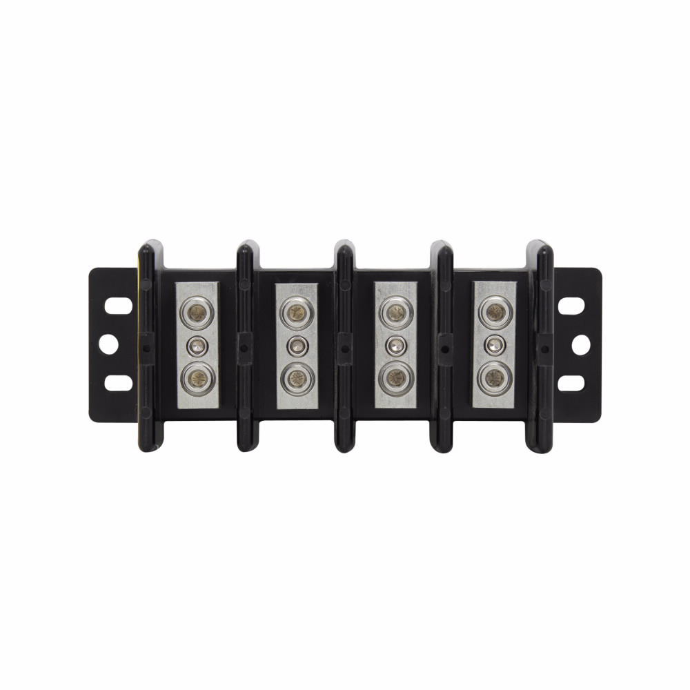16000-4 Power Splicer Block, 600 V AC/DC, 175 A, 4 Poles, 8 to 2/0 AWG Wire, Thermoplastic