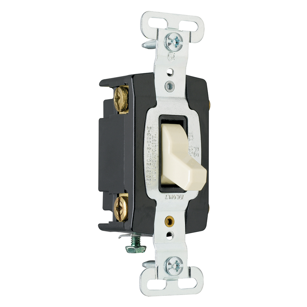 PS15AC4LA 4-Way Extra Heavy Duty Toggle Switch, 120/277 VAC, 15 A, DPDT Contact