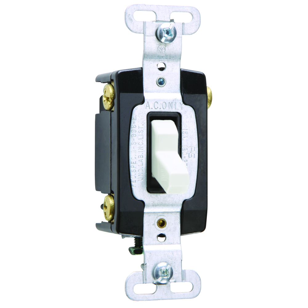 PS15AC4W Industrial Extra Heavy Duty Switch, White