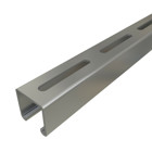 PS-200-S-10-PG Long Slotted Strut Channel, 10 ft x 1-5/8 inch x 1-5/8 inch, Pre-galvanized Steel, 12 Gauge