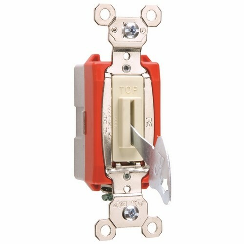 PS20AC1IL Industrial Extra Heavy Duty Lock Switch Back and Side Wire, Ivory
