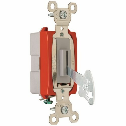 PS20AC1L Industrial Extra Heavy Duty Lock Switch Back and Side Wire, Gray