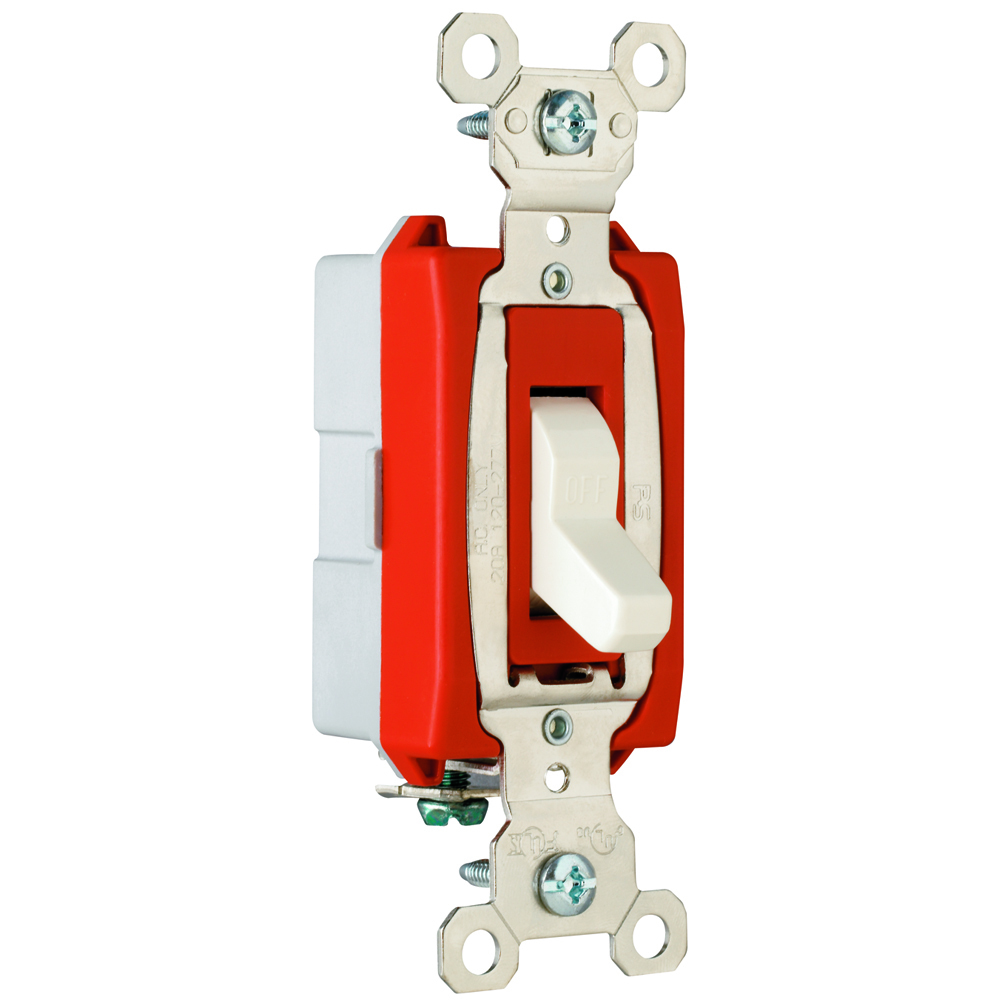 PS20AC1LA Industrial Extra Heavy Duty Switch, Light Almond