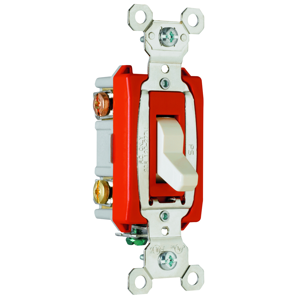 PS20AC3LA Industrial Extra Heavy Duty Switch, Light Almond