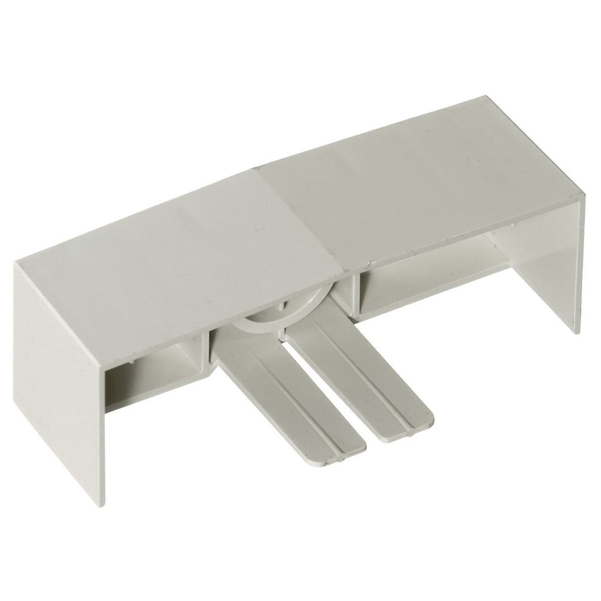 PS3EC Extruded Non Metallic Standard End Cap, For Use With Super BaseTrak PS3 Series Non-Metallic Raceway, PVC, Off-White