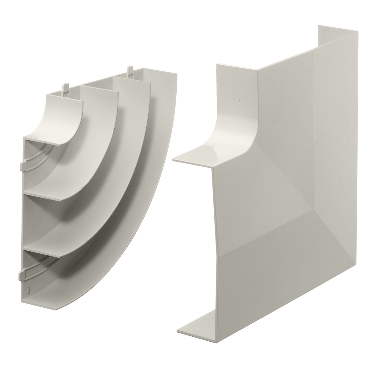PS3FEBC Extruded Flat Non-Metallic Standard Raceway Elbow, 1/4 in Bend Radius, 10.58 sq-in