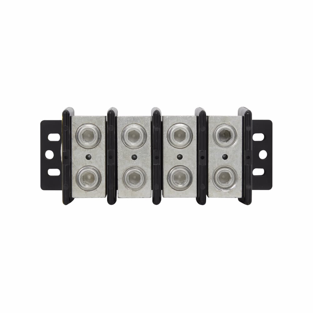 16005-4 Power Splicer Block, 600 V AC/DC, 310 A, 4 Poles, 6 AWG to 350 kcmil Cu/Al Line/Load Wire, Thermoplastic